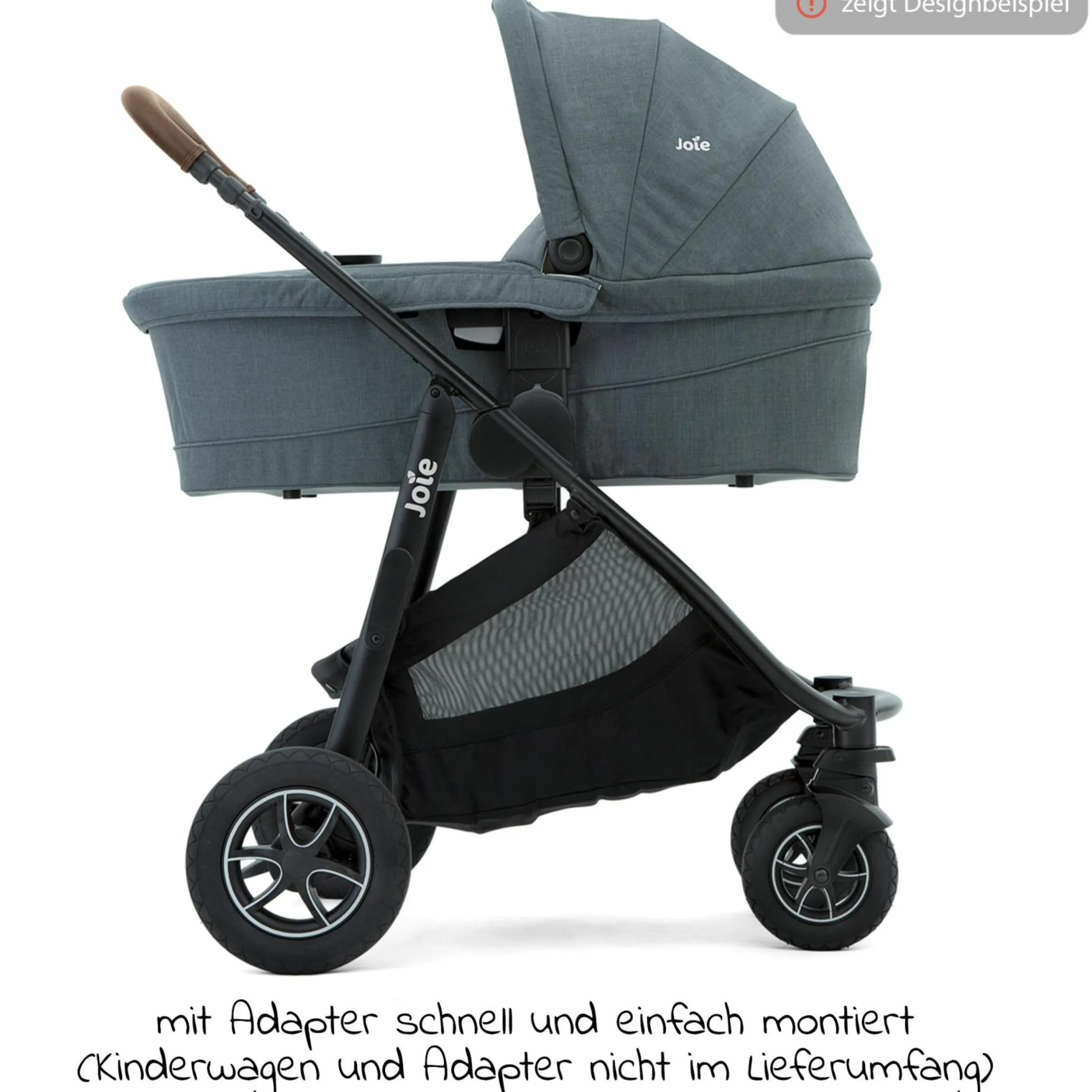 Babywanne Ramble XL für Versatrax & Versatrax E inkl. Regenschutz - Pebble