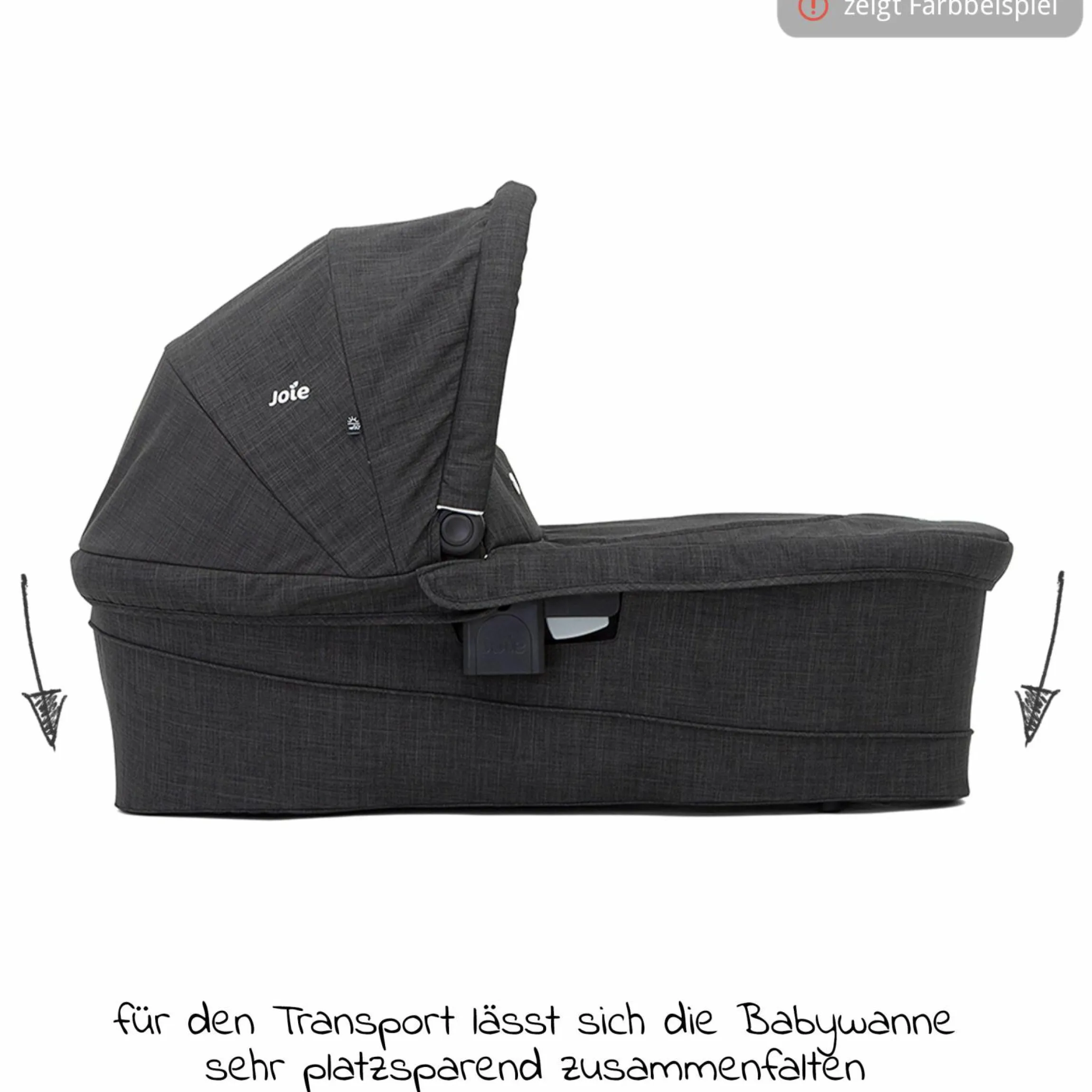 Babywanne Ramble XL für Versatrax & Versatrax E inkl. Regenschutz - Shale