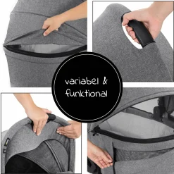 Babywanne Vision X - Melange Grey