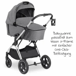 Babywanne Vision X - Melange Grey