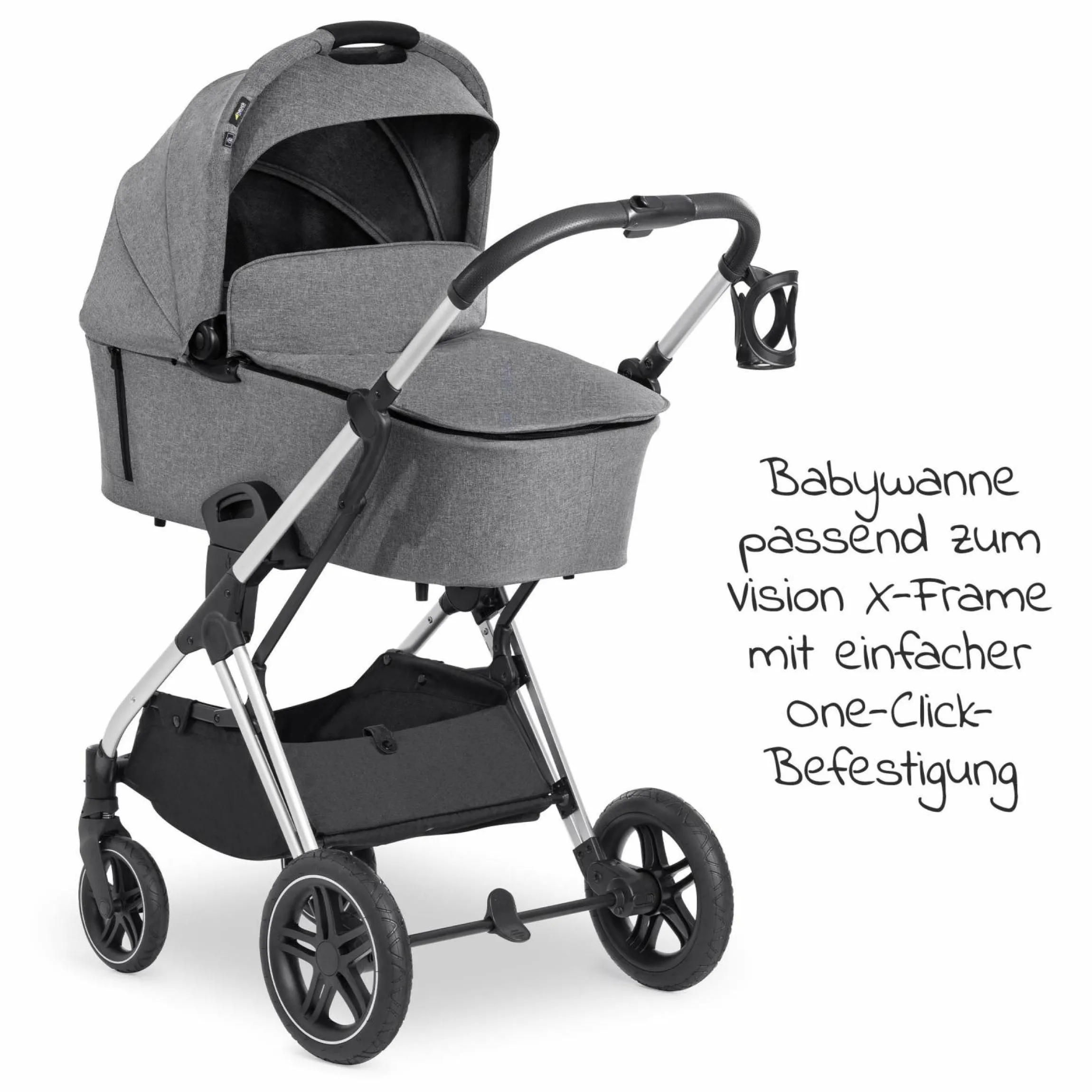 Babywanne Vision X - Melange Grey