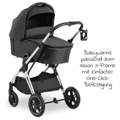 Babywanne Vision X - Melange Black