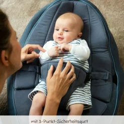 Babywippe / Babysitzsack mit Schaukelfunktion Seat`n Swing - Blue