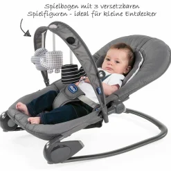 Babywippe Hoppla - Moon Grey