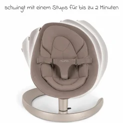 Babywippe LEAF grow ab Geburt - 60 kg inkl. Spielbügel mit 3 Spielfiguren - Cedar - Kollektion 2025