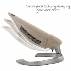 Babywippe LEAF grow ab Geburt - 60 kg inkl. Spielbügel mit 3 Spielfiguren - Biscotti - Kollektion 2025