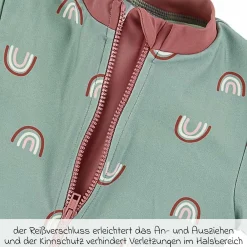 Badeanzug LSF Kurzarm - Regenbogen - Grün - Gr. 86/92