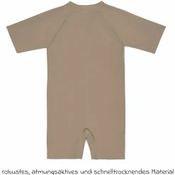Badeanzug LSF Short Sleeve Sunsuit - Choco - Gr. 86