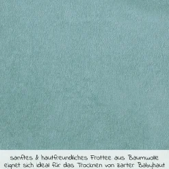 Bade-Poncho 75 x 60 cm - Uni Eisblau
