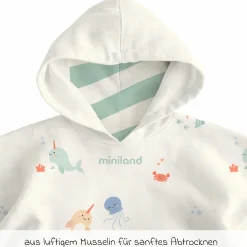 Badeponcho aus Musselin 50 x 55 cm - Ocean