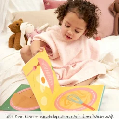 Badeponcho Frottee 1 - 3 Jahre - Soft Pink