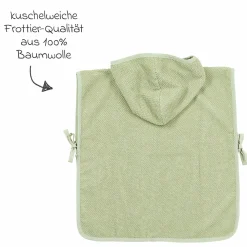 Badeponcho Popcorn 1 - 3 Jahre - Soft Olive