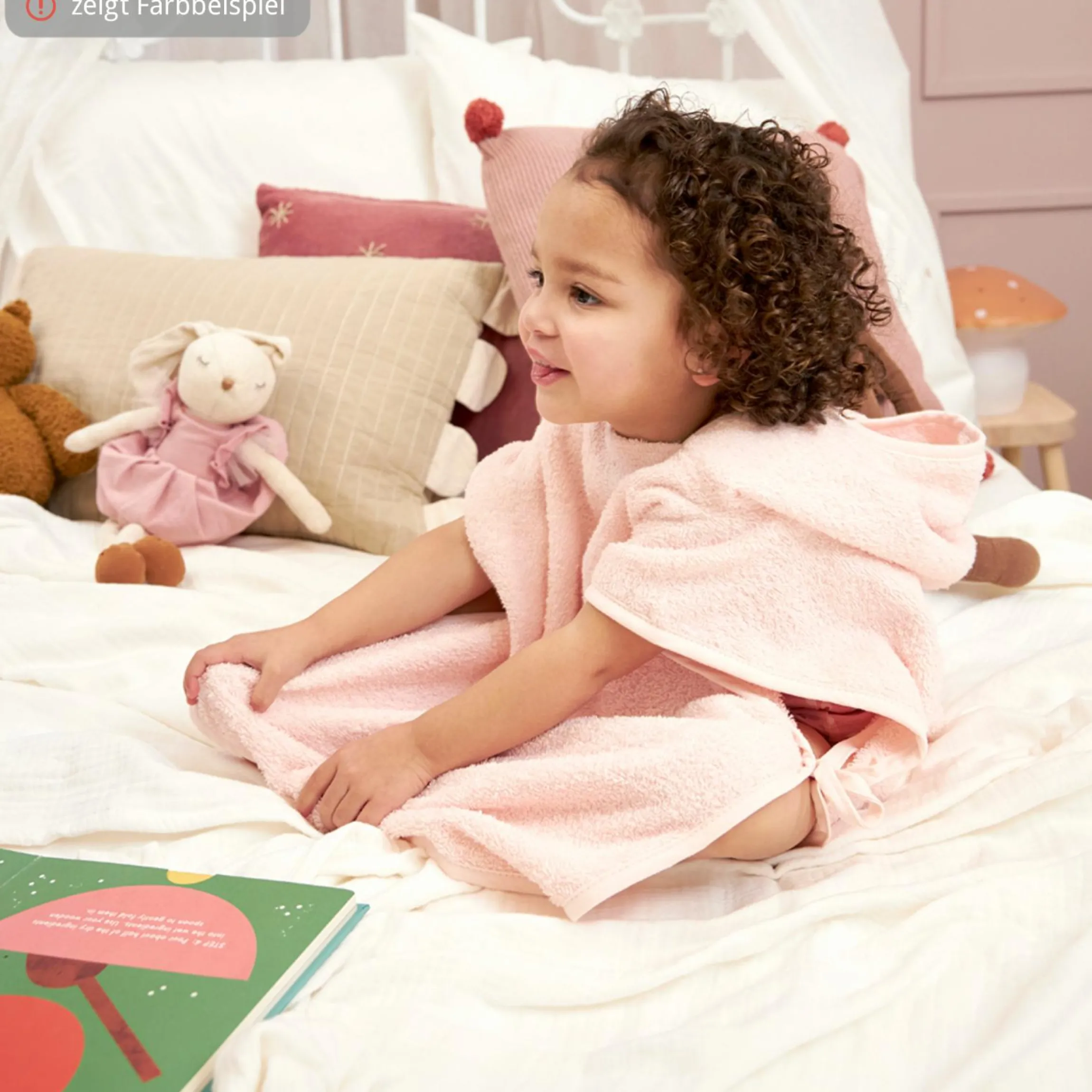 Badeponcho Popcorn 1 - 3 Jahre - Naturel