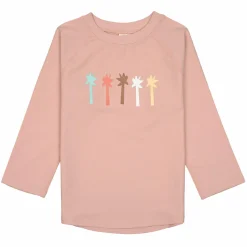 Bade-Shirt LSF Long Sleeve Rashguard - Palms - Peach - Gr. 98