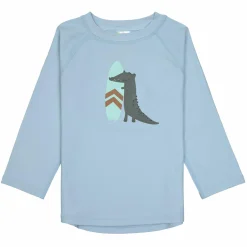 Bade-Shirt LSF Long Sleeve Rashguard - Crocodile - Sky Blue - Gr. 98
