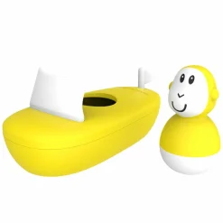 Badespielzeug Bade-Boot - Affe - Gelb