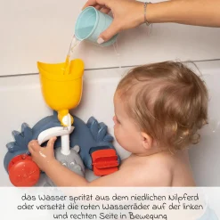 Badespielzeug Hippo mit Saugnäpfen