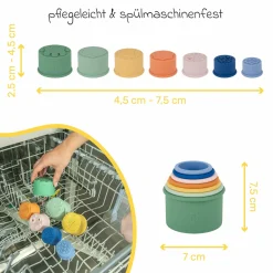 Badespielzeug Stackable Cups 7-teilig