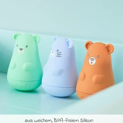 Bade-Spritzfiguren 3er Set - Bär - Blue