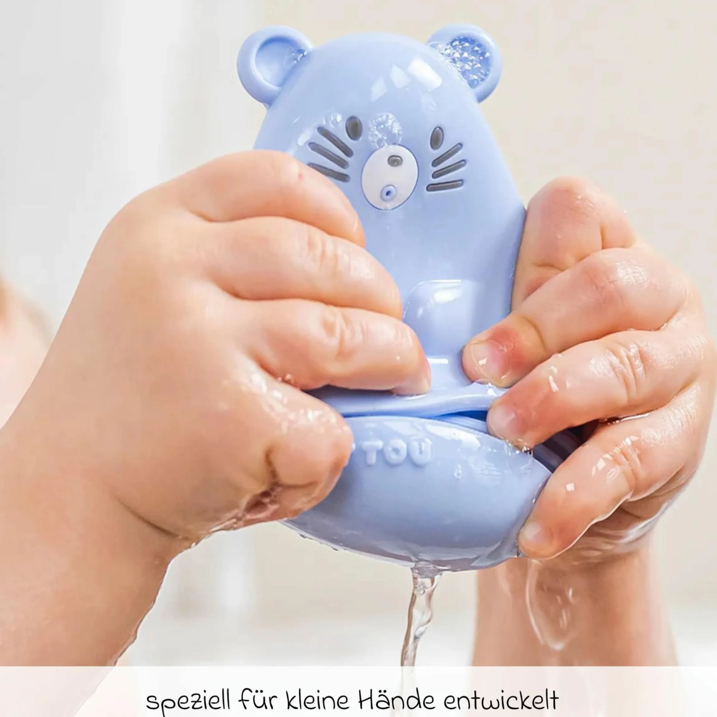Bade-Spritzfiguren 3er Set - Bär - Blue