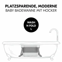 Badewanne Wash N Fold L - White / Stone - Gr. L