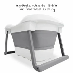 Badewanne Wash N Fold L - White / Stone - Gr. L