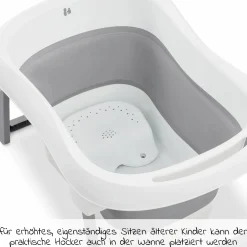 Badewanne Wash N Fold L - White / Stone - Gr. L