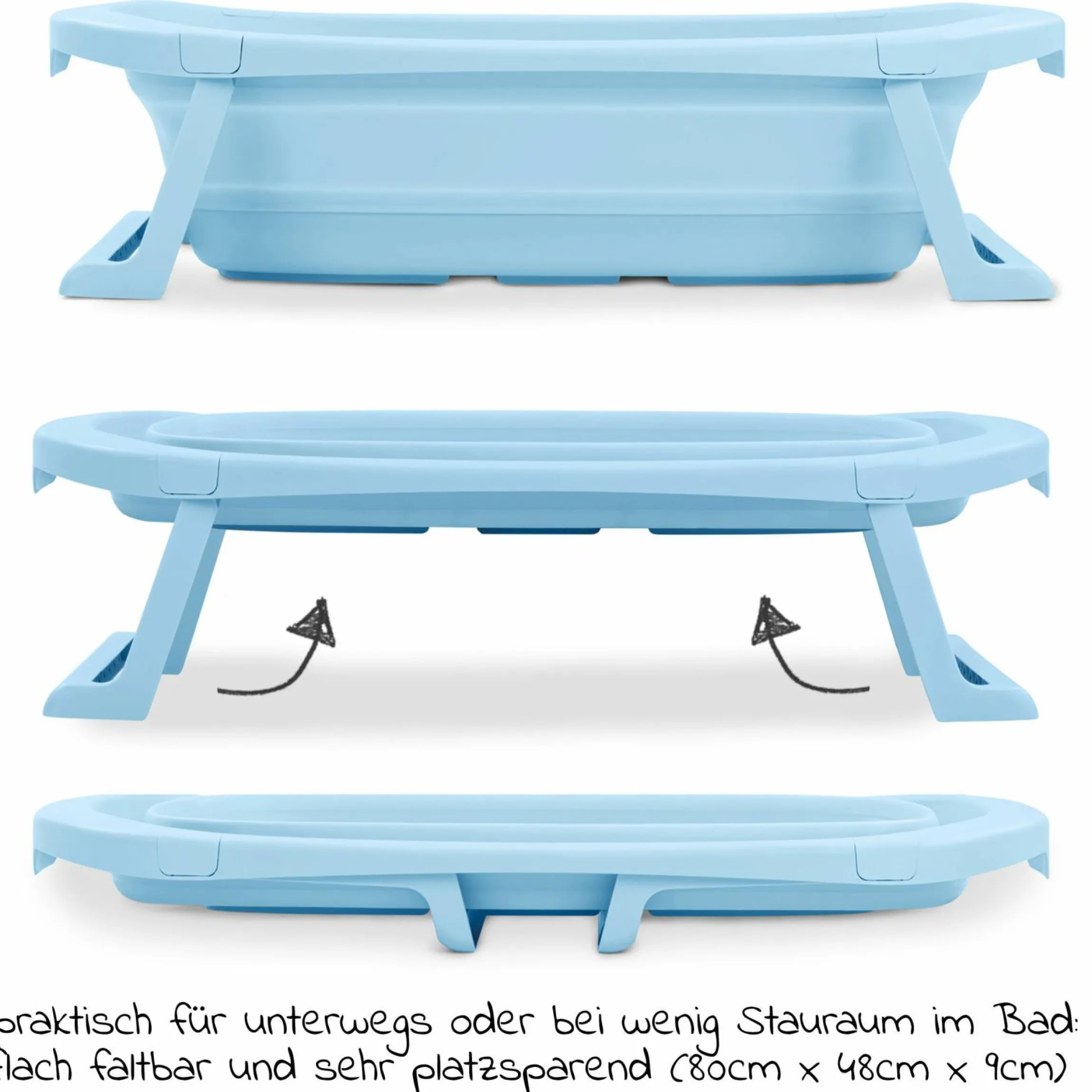 Badewanne Wash N Fold M - Light Blue