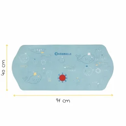 Badewannen-Matte XXL mit Thermometer - Ocean