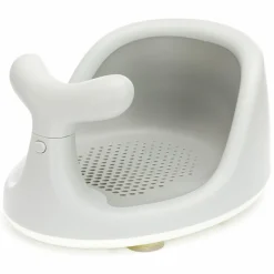 Badewannensitz Wal in ergonomischem Design mit rutschfesten Saugnäpfen - Grau