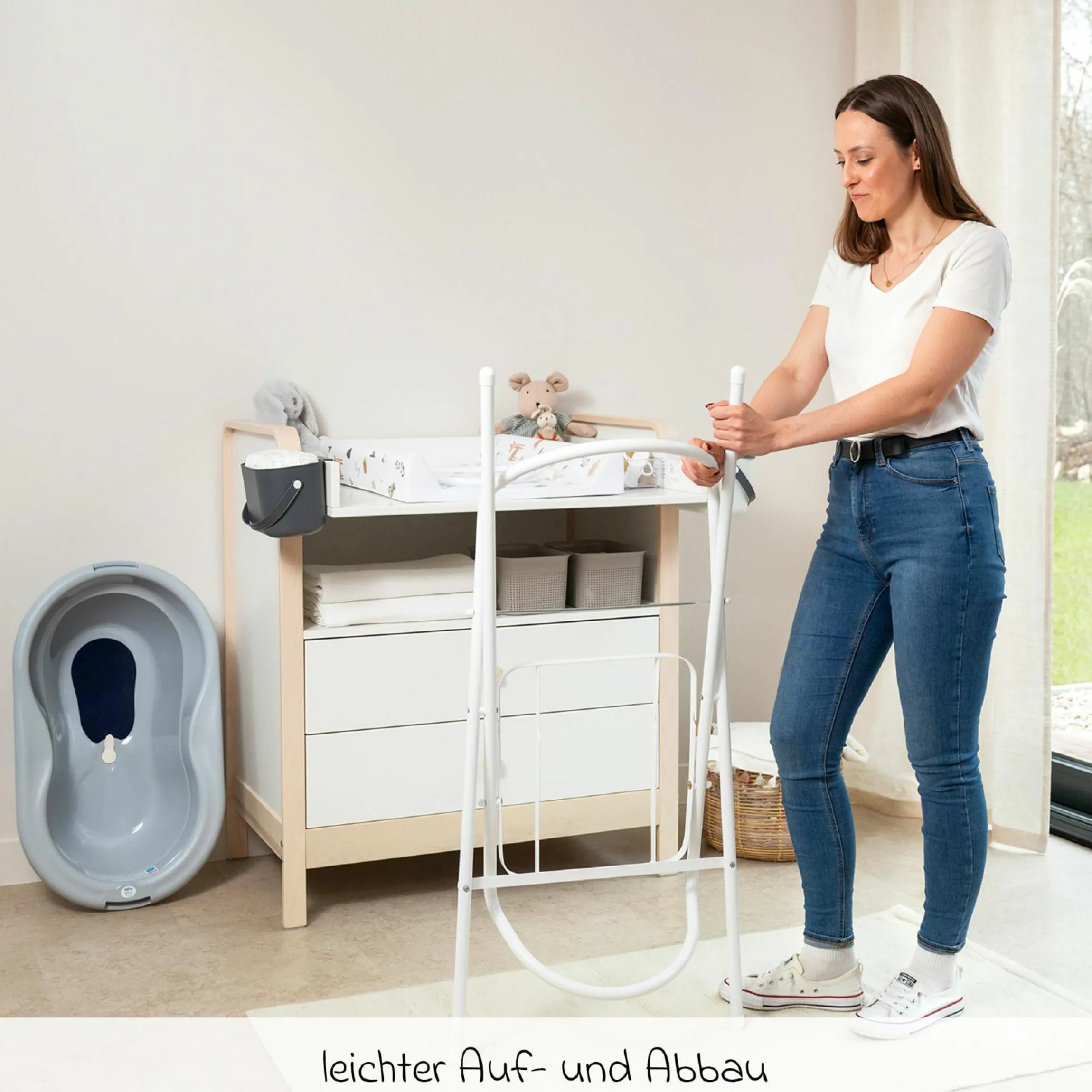 Badewannenständer Tilo - Weiß