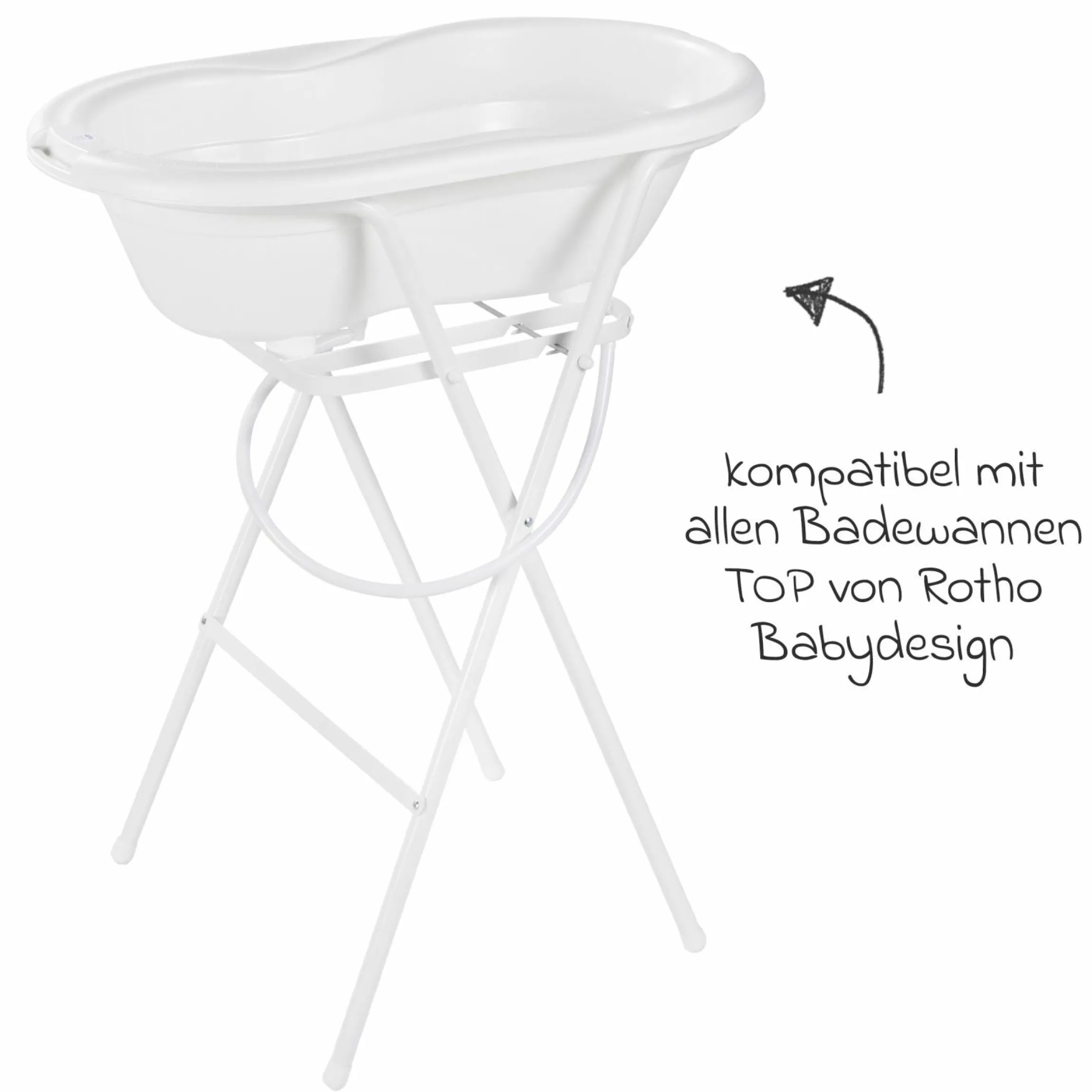 Badewannenständer Tilo - Weiß