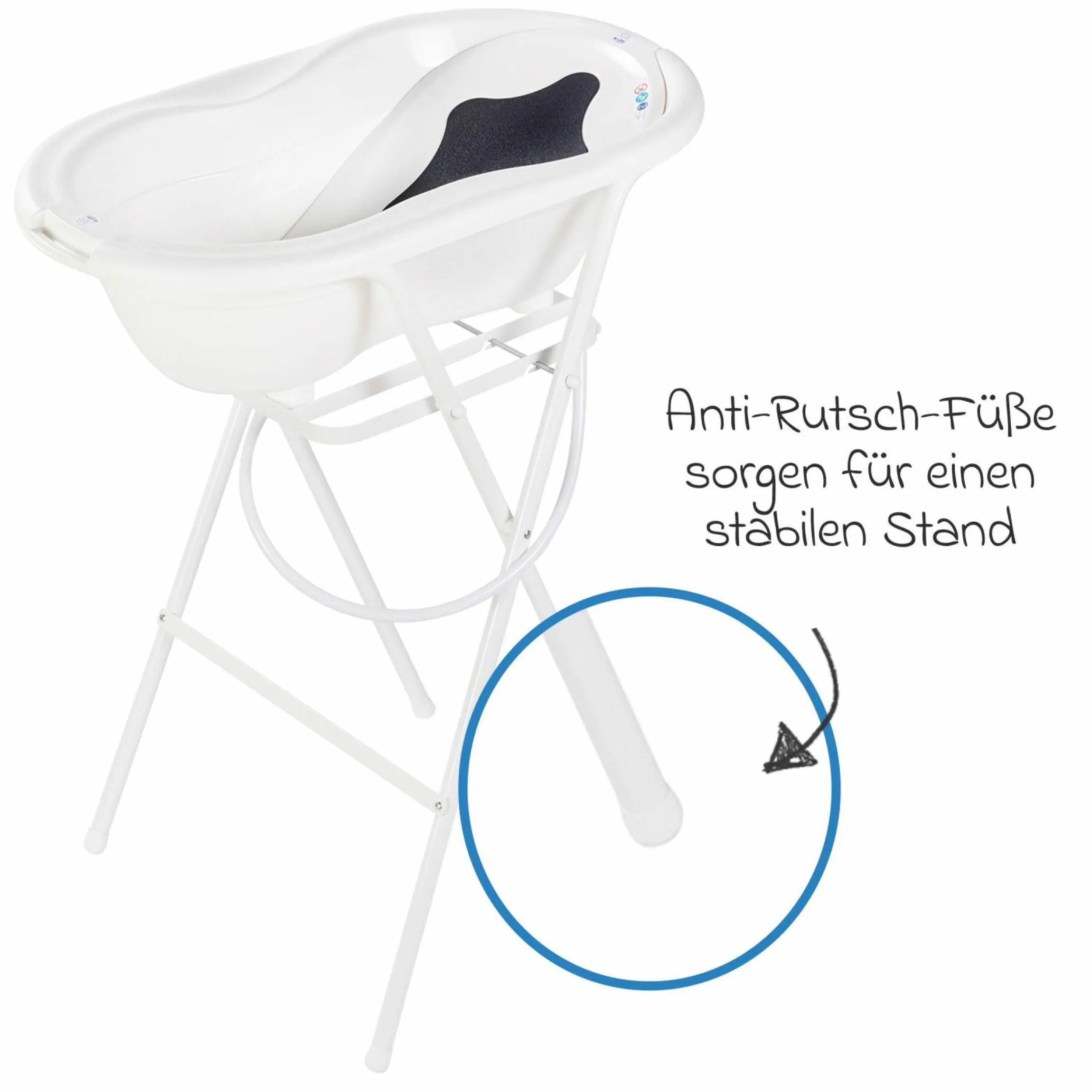 Badewannenständer Tilo - Weiß
