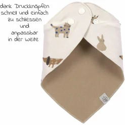 Bandana Lätzchen 2er Pack aus Bio-Baumwolle - Little Mateys - Royal Blue