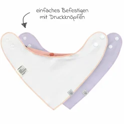 Bandana Lätzchen 2er Pack Cowl-Neck aus Bio-Baumwolle - Happy Fruits - Cherry