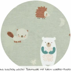 Baumwoll-Kugelschlafsack Thermo - Baby Forest - Gr. 110 cm
