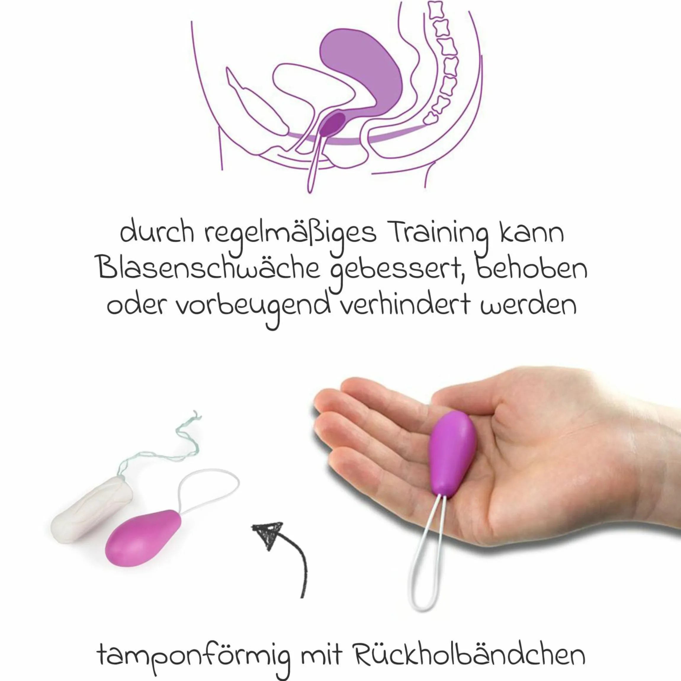 Beckenboden-Trainingshilfe Phase I aktiv