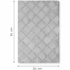 Bed Me - Topper für Reisebett- Matratzen 80 x 50 cm - Grey