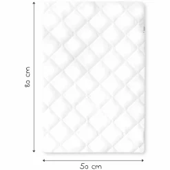 Bed Me - Topper für Reisebett- Matratzen 80 x 50 cm - White