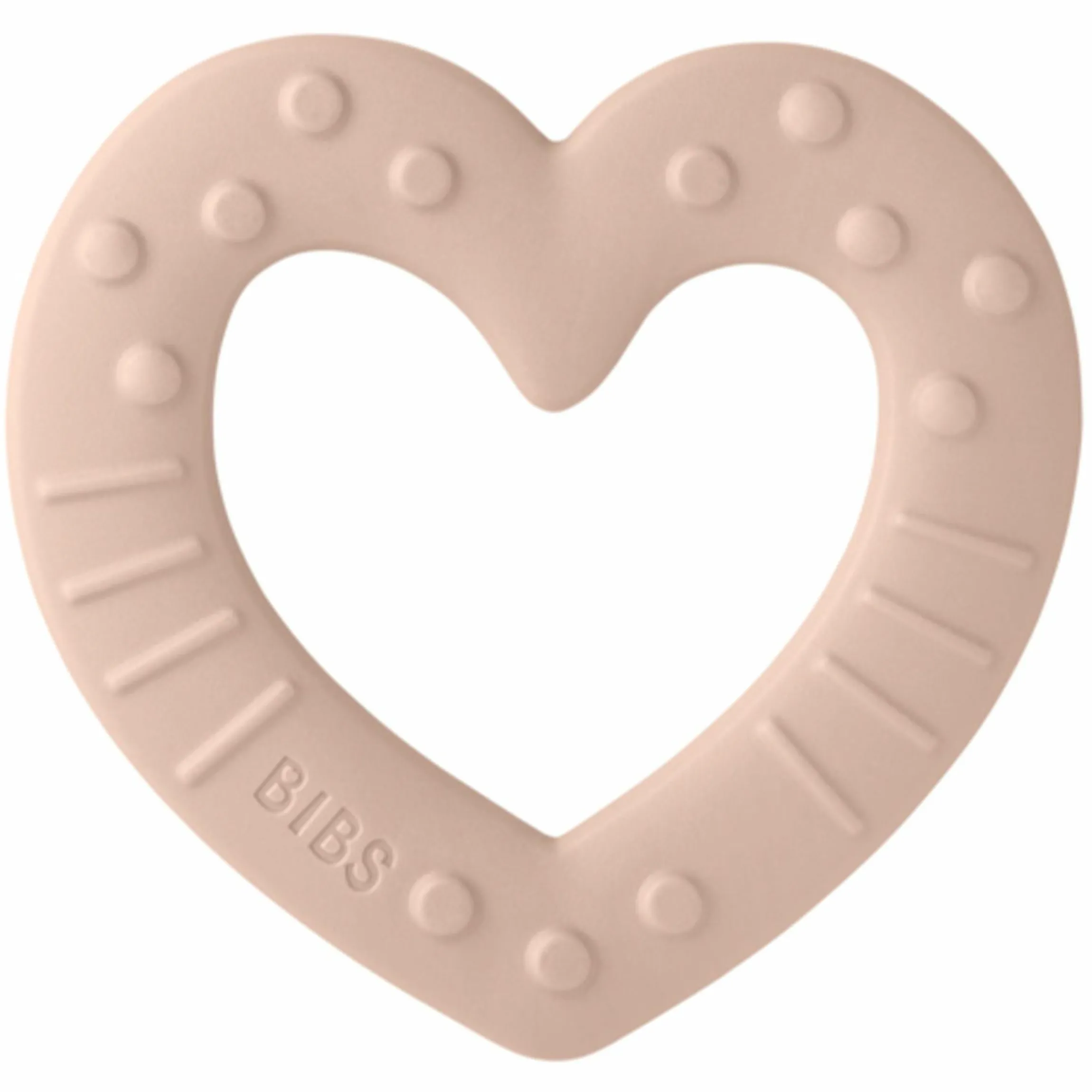 Beißring - Baby Bitie - Heart - Blush