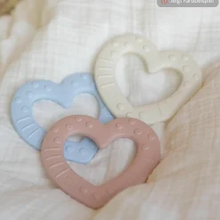 Beißring - Baby Bitie - Heart - Blush