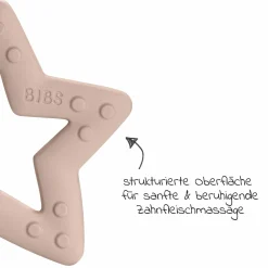 Beißring - Baby Bitie - Star - Blush