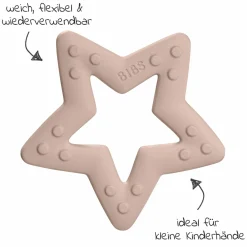 Beißring - Baby Bitie - Star - Blush