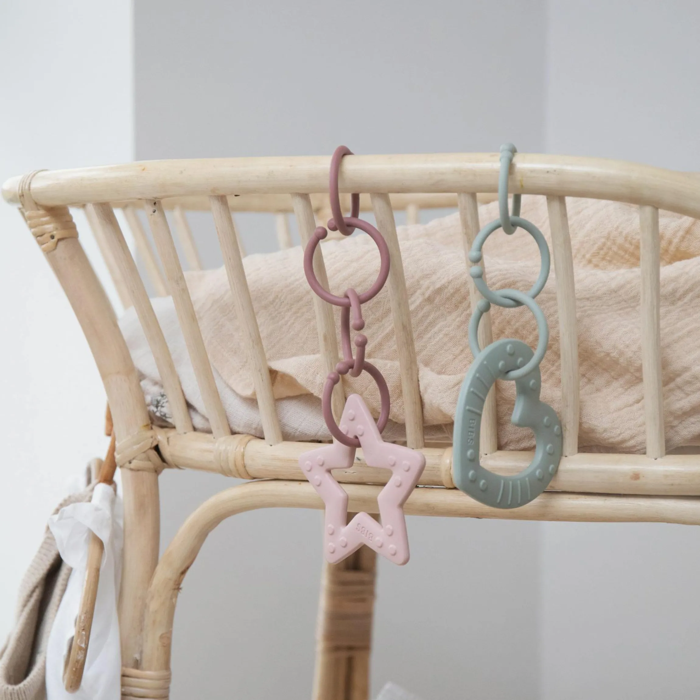 Beißring - Baby Bitie - Star - Blush