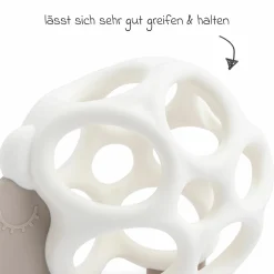 Beißring & Greifball aus Silikon - Sheepy - Sand