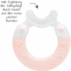 Beißring Bite & Brush - Rosa