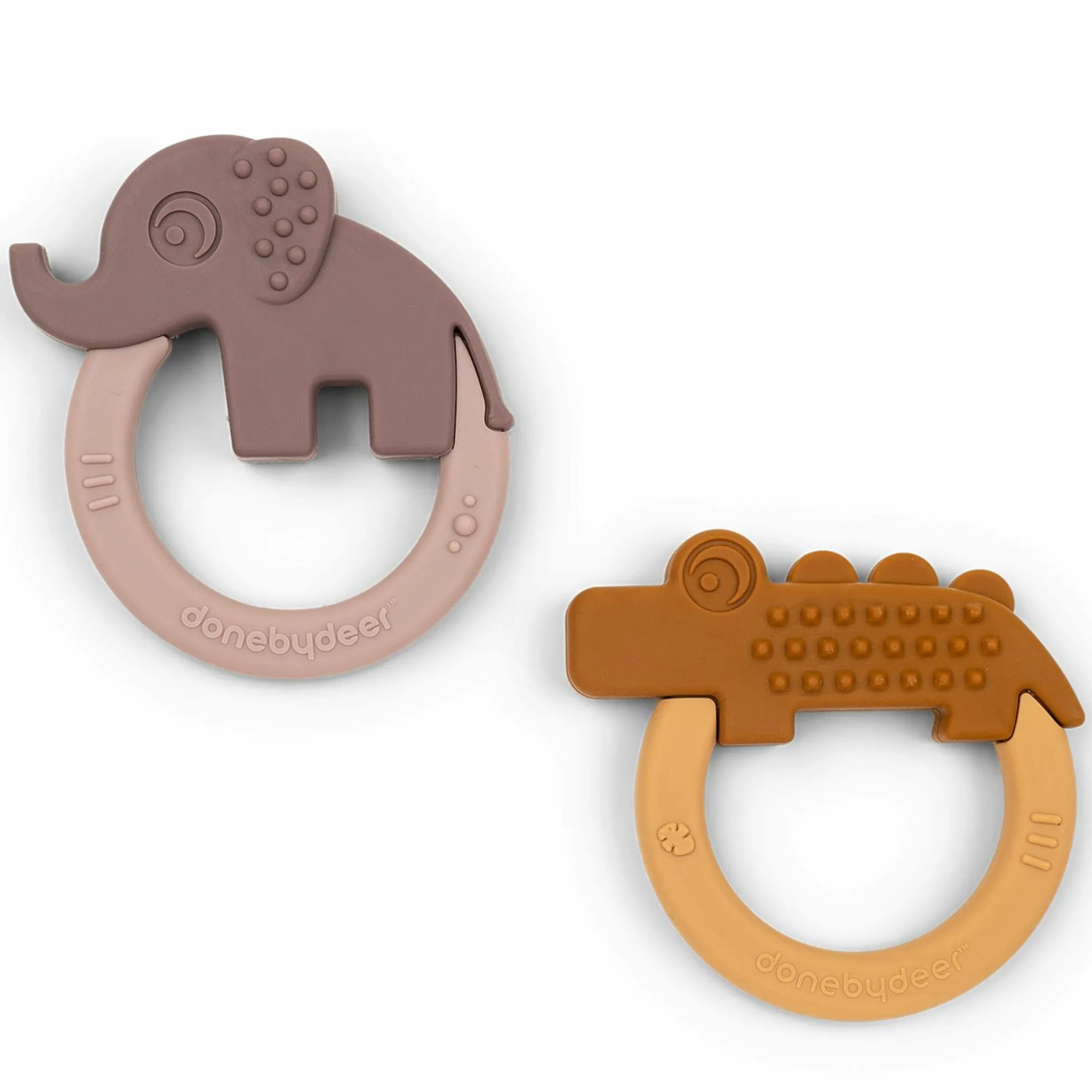 Beißring 2er Pack - Deer Friends - Mustard / Powder