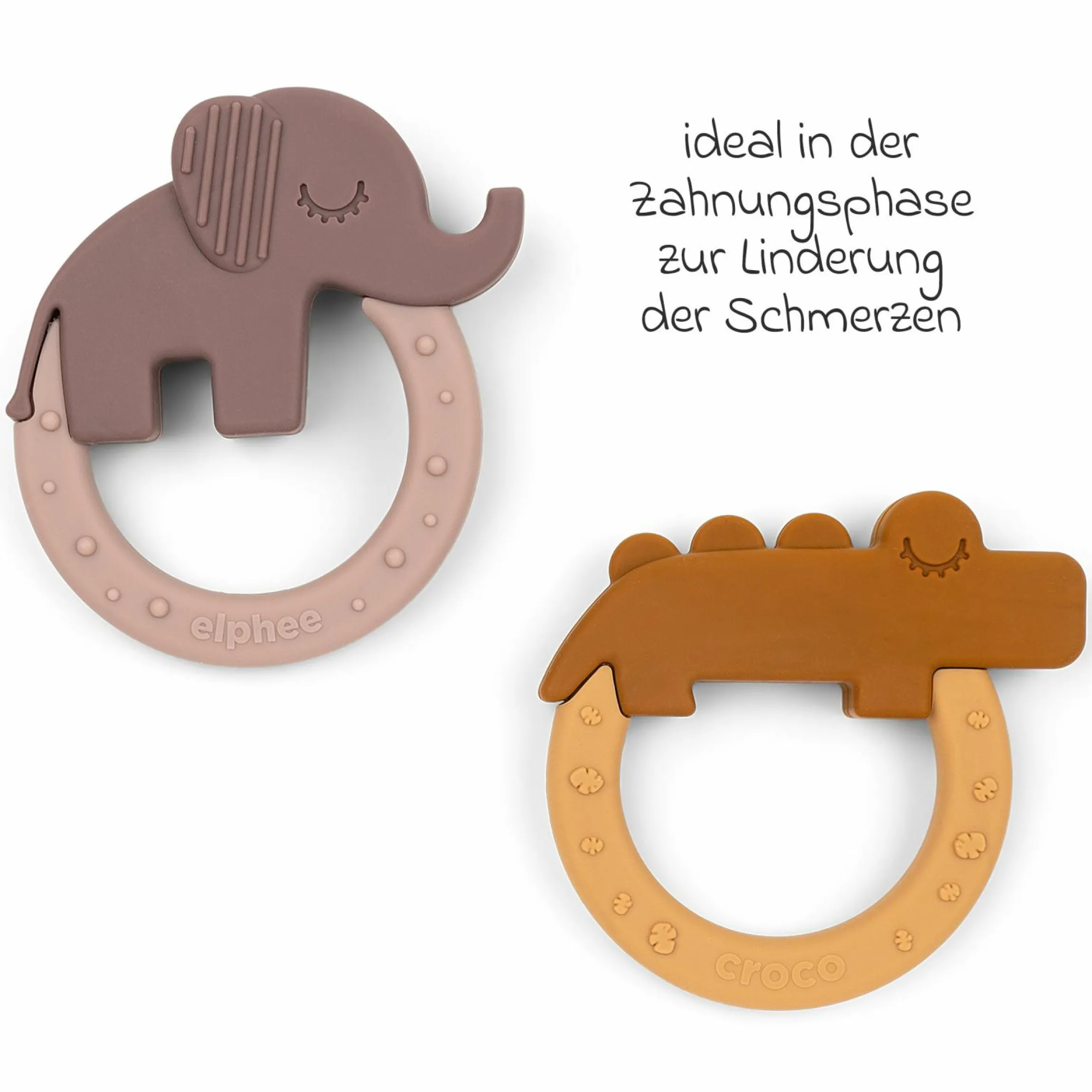 Beißring 2er Pack - Deer Friends - Mustard / Powder