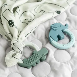 Beißring 2er Pack - Deer Friends - Grün / Blau