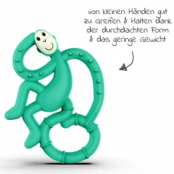 Beißring Mini - Affe - Grün